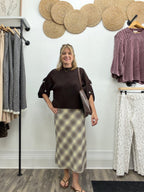 Plaid Patterned Skirt - The Cozy Nest