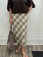 Plaid Patterned Skirt - The Cozy Nest