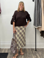 Plaid Patterned Skirt - The Cozy Nest
