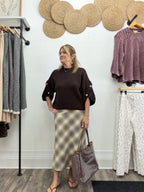 Plaid Patterned Skirt - The Cozy Nest