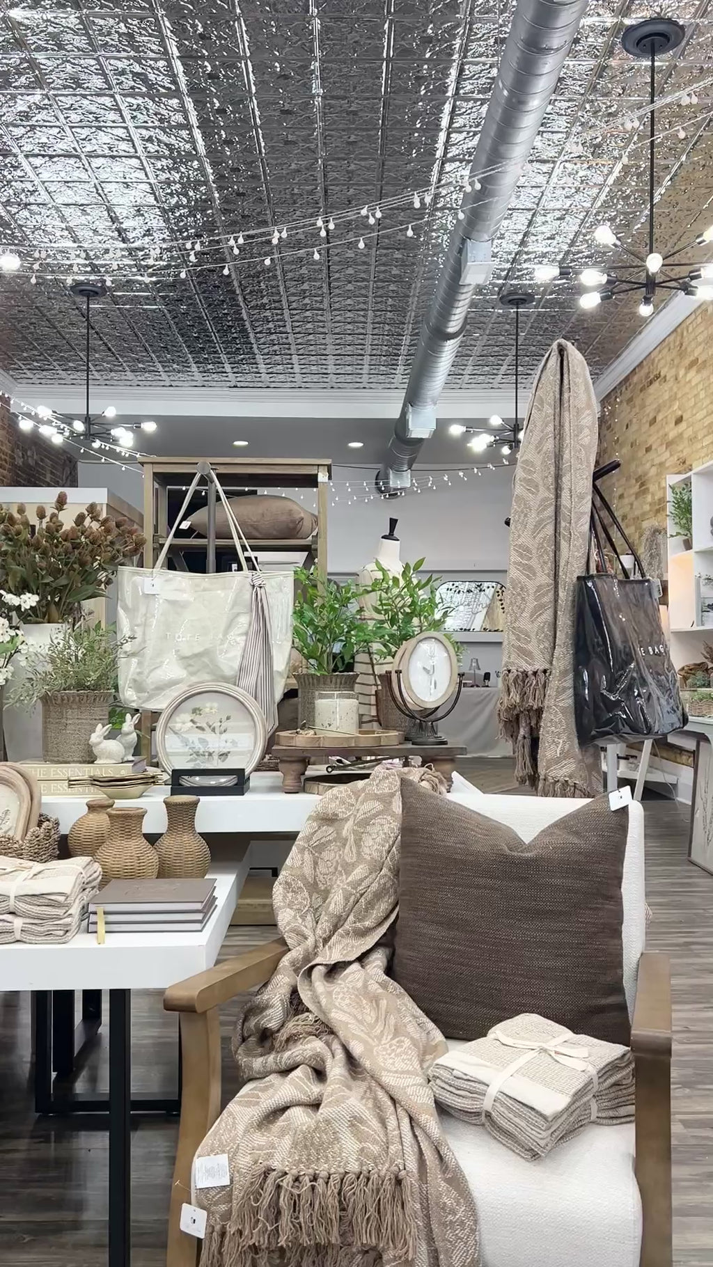 Wood Pedestal Framed Art-White Floral