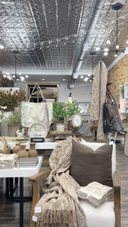 Wood Pedestal Framed Art-White Floral