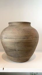 Natural Stipe Vase-Small