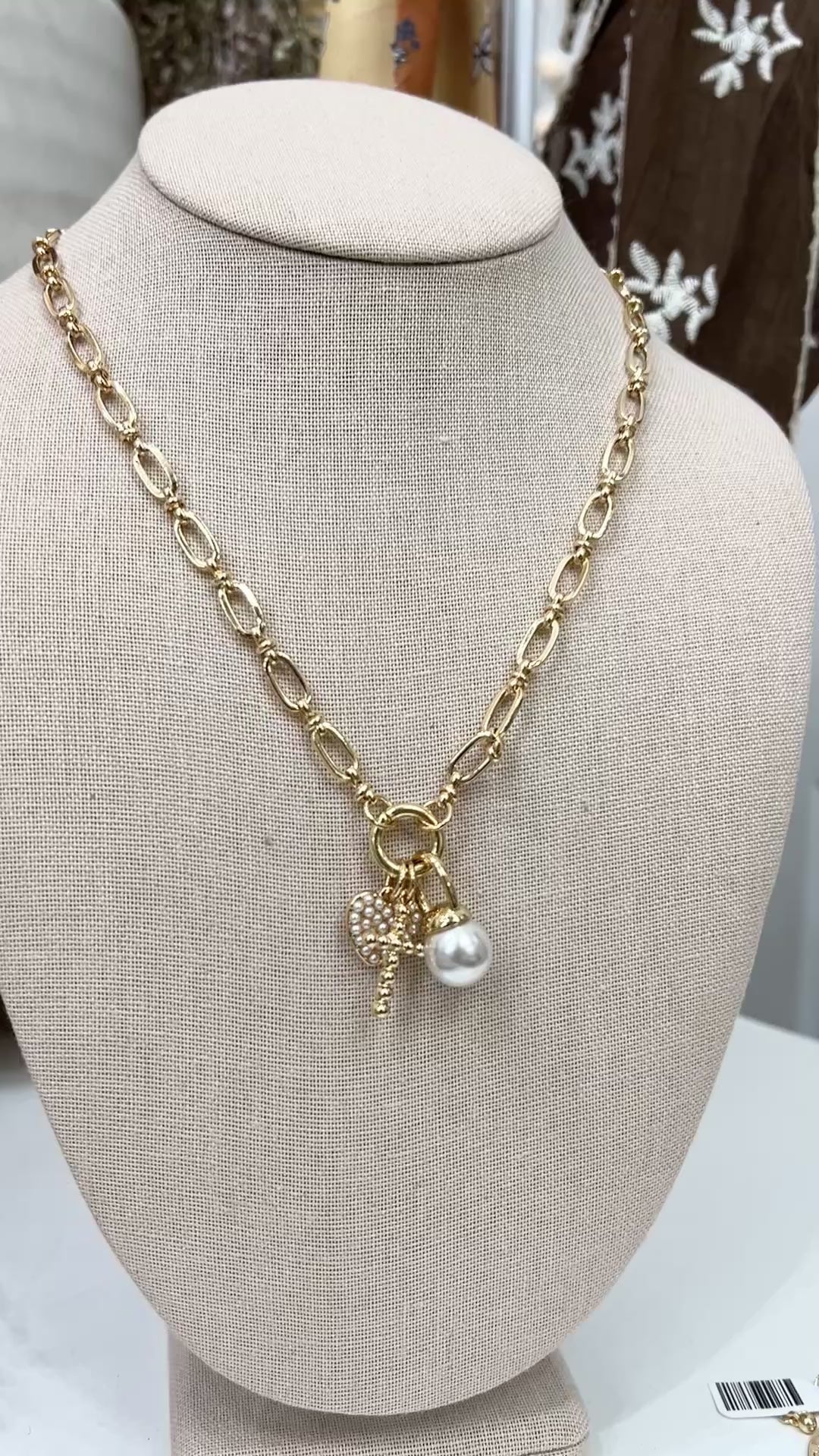 Triple Charm Necklace