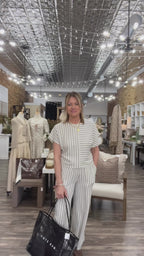 Striped Linen Set