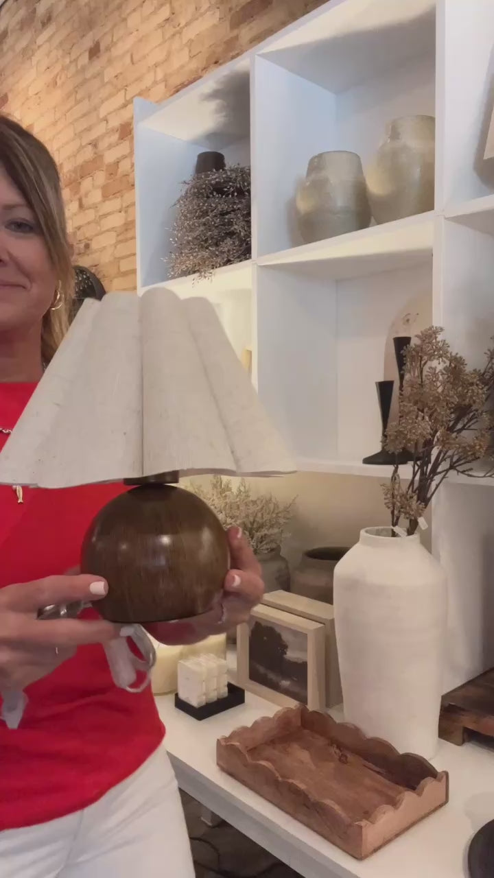 Small Woodgrain Lamp