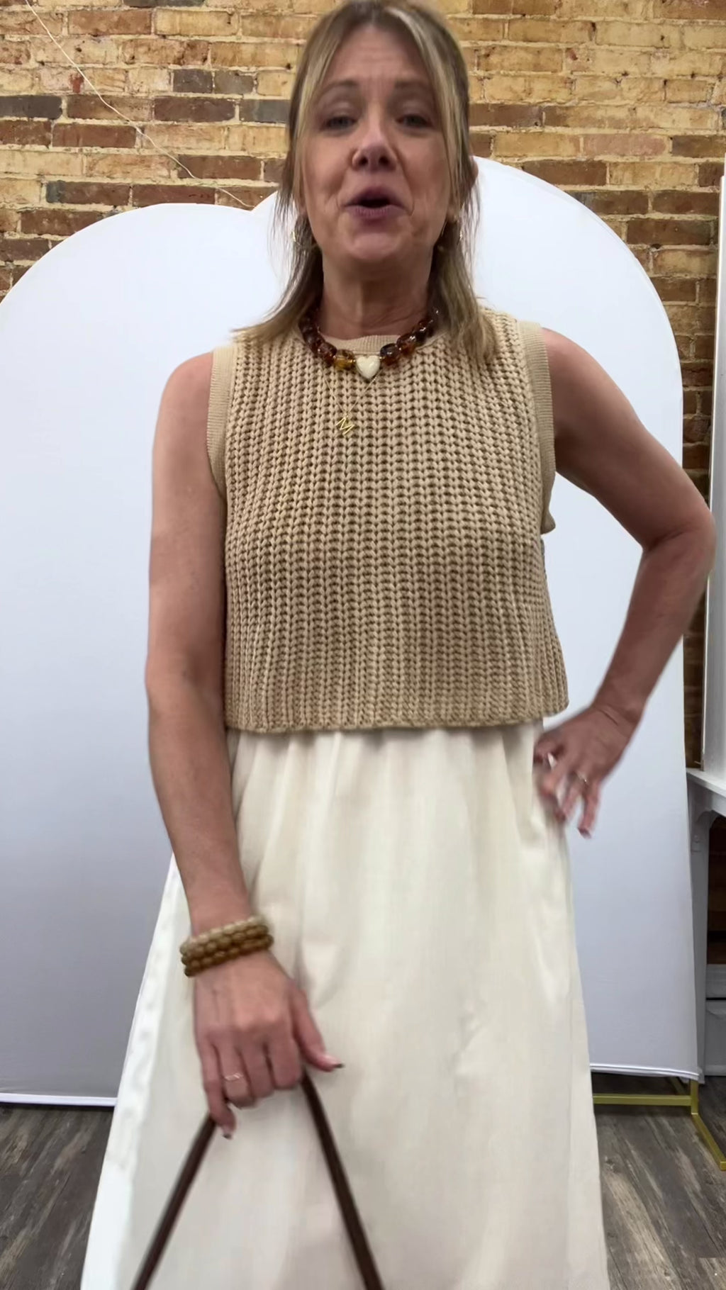 Chunky Sweater Layered Dress