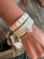 Woven Faith Over Fear Bracelet