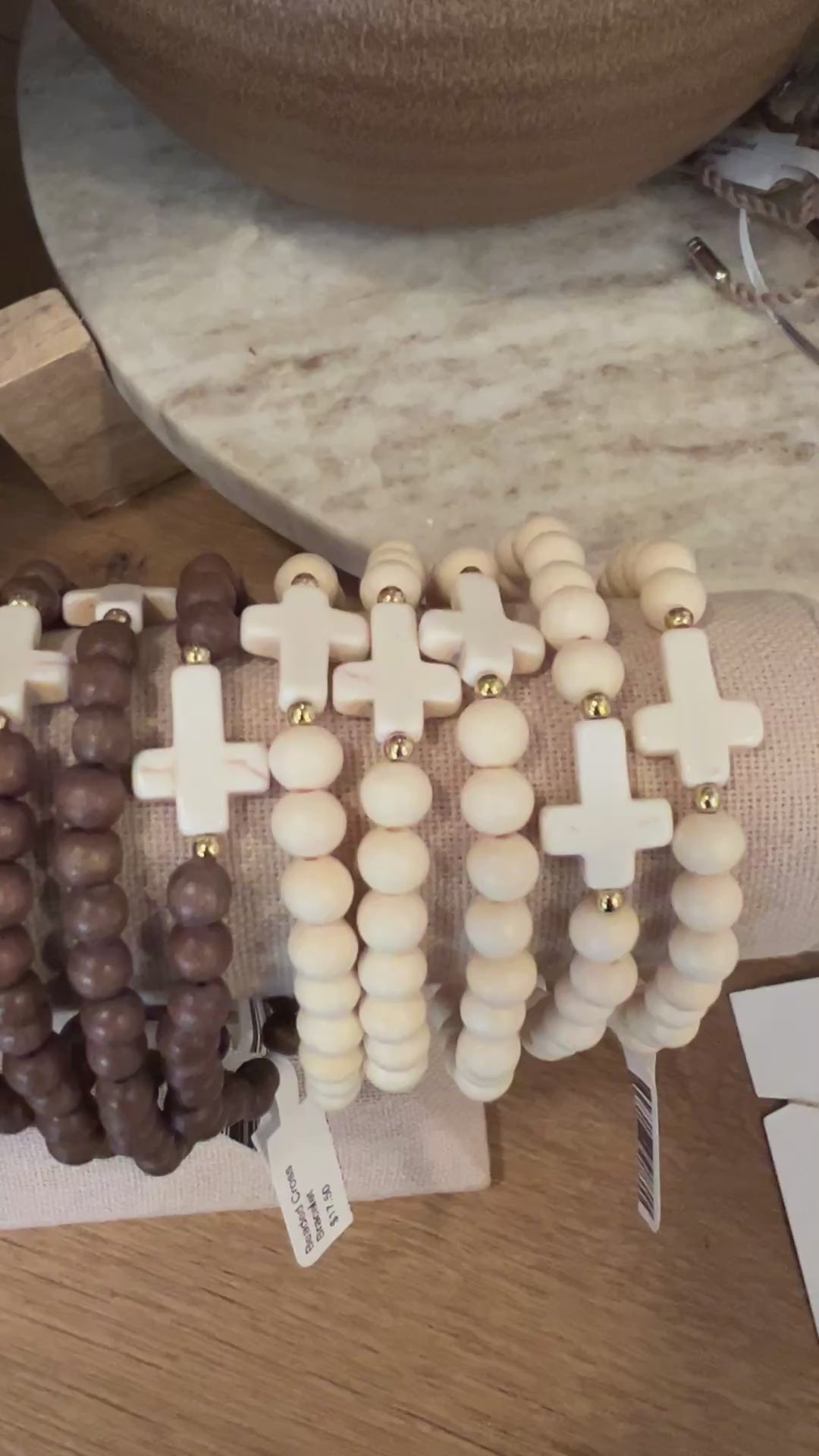 Beaded Cross Bracelet