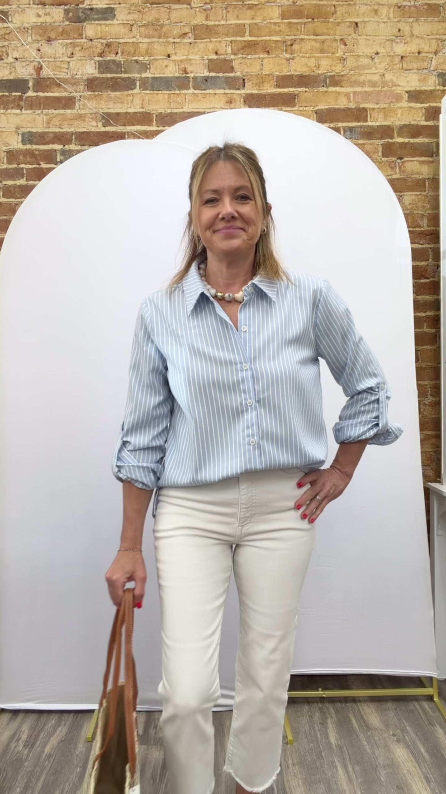 Blue Stripe Button Down