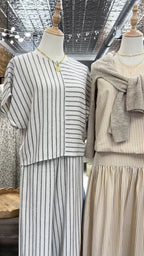 Striped Linen Set