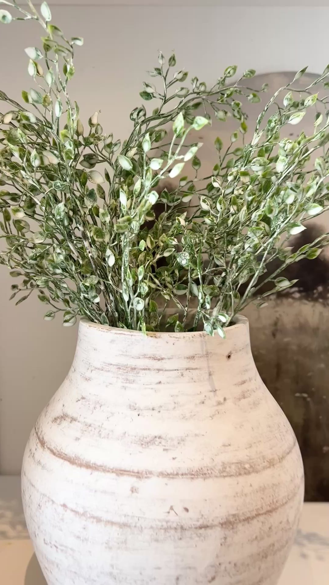 White Terra Cotta Vase