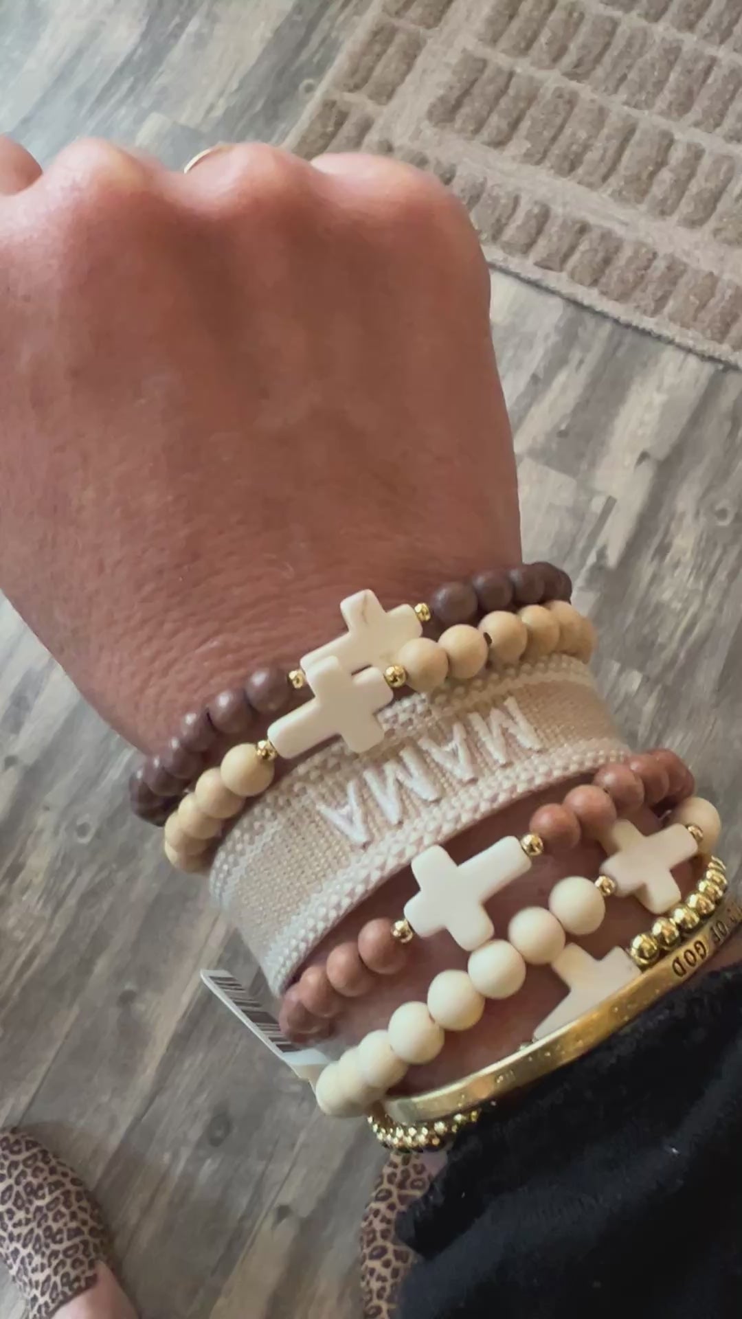 Beaded Cross Bracelet