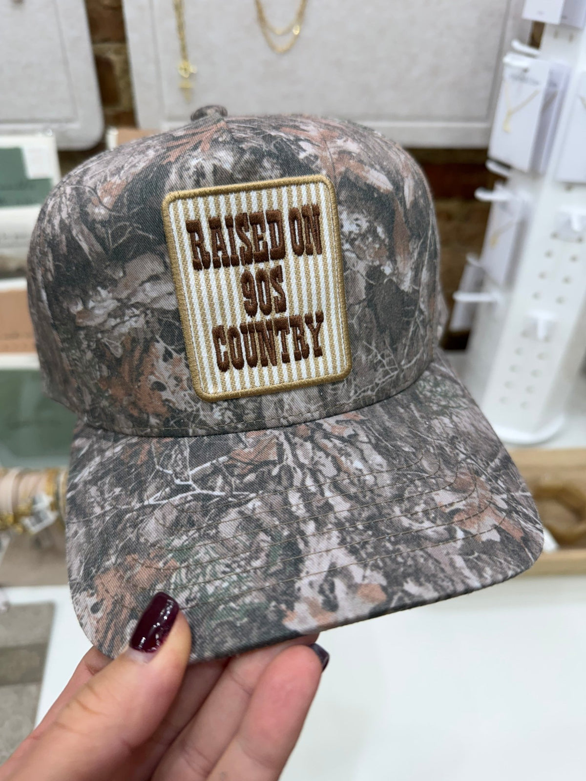 Raised On 90's Country Camo Hat - The Cozy Nest