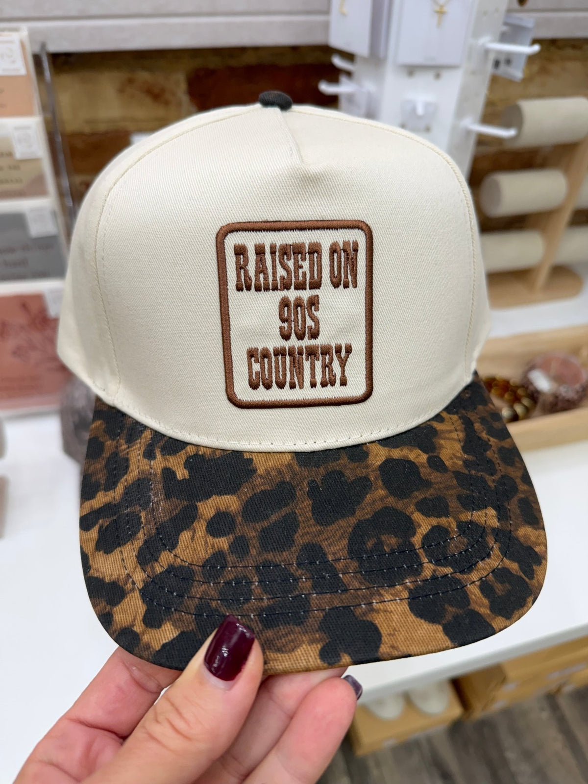 Raised On 90's Country Leopard Hat - The Cozy Nest