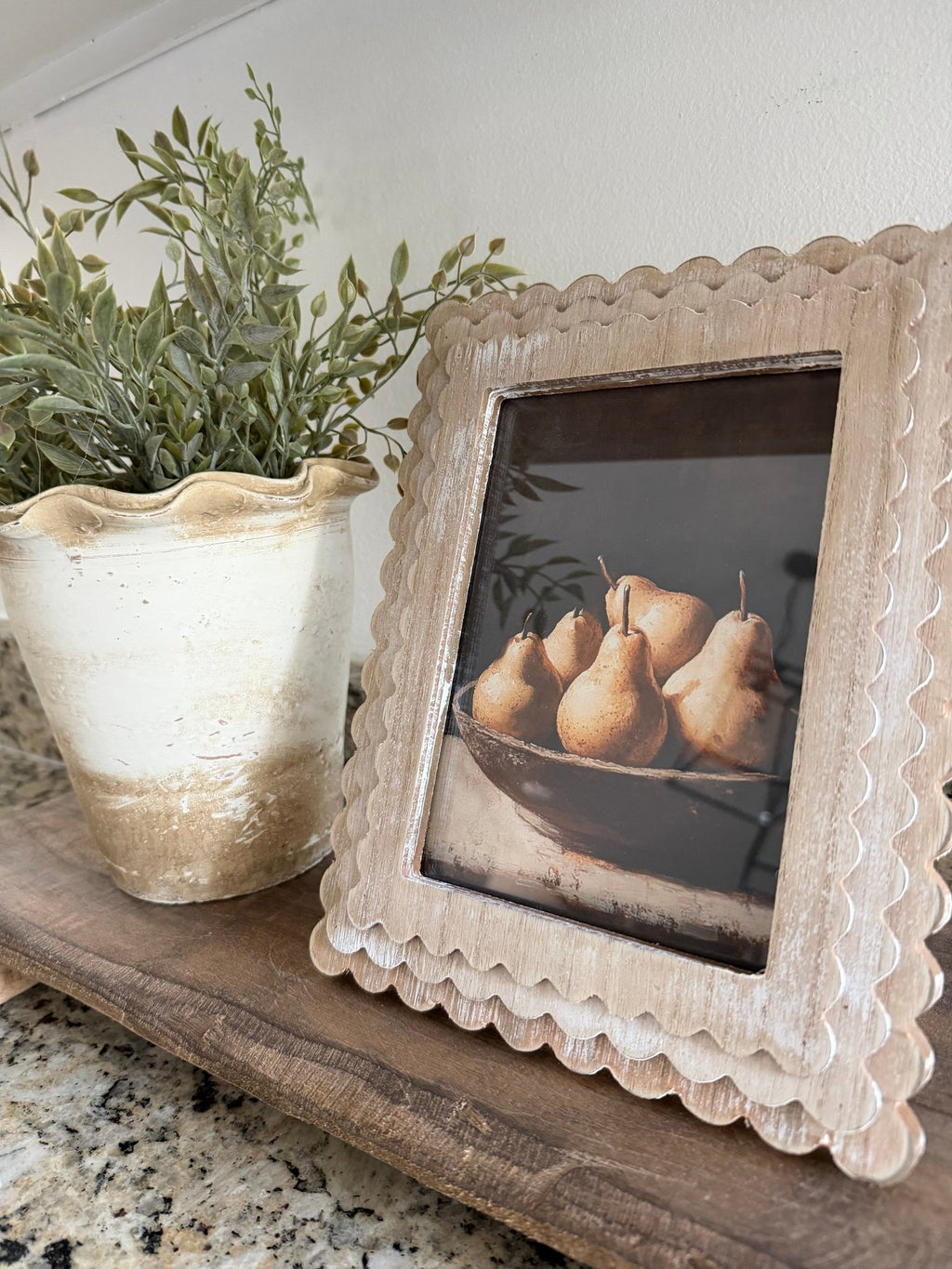 RESTOCKING SOON - Vintage Pears-Ivory Frame - The Cozy Nest