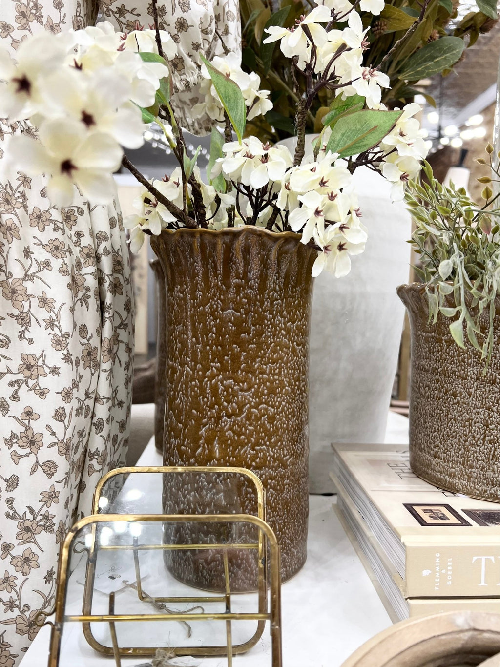 Ruffle Top Vase - Large - The Cozy Nest