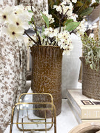 Ruffle Top Vase - Large - The Cozy Nest