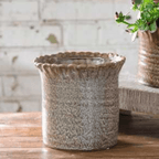 Ruffle Top Vase - Small - The Cozy Nest