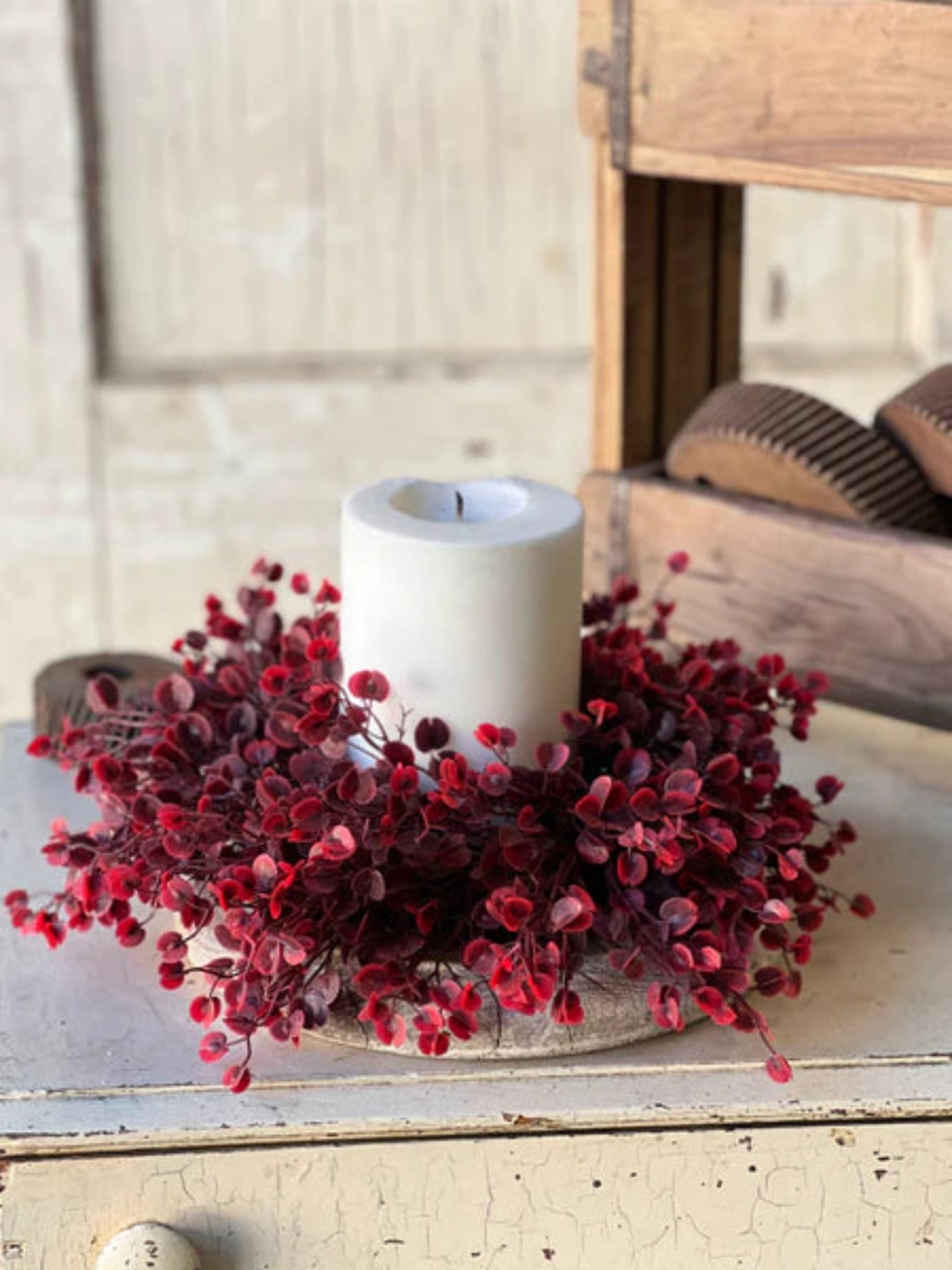 Rushing Red Candle Ring - The Cozy Nest