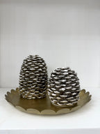 Scalloped Brass Tray - The Cozy Nest
