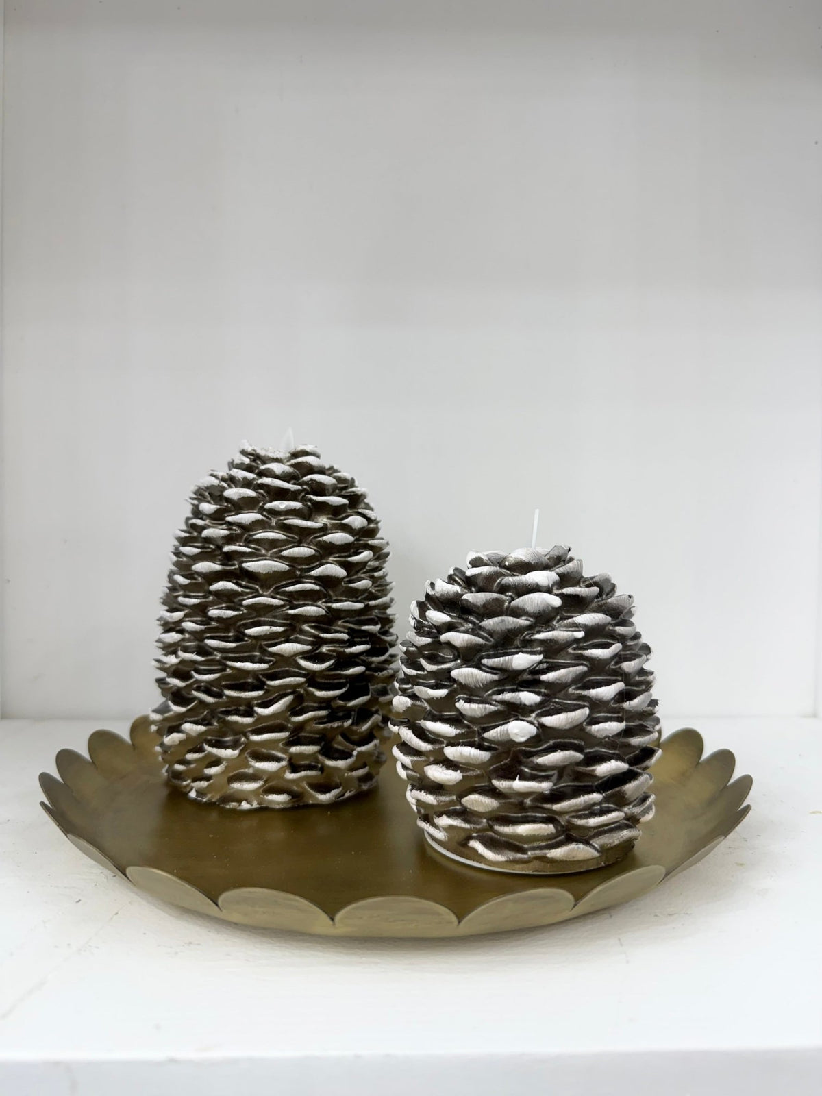 Scalloped Brass Tray - The Cozy Nest