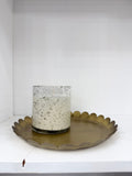 Scalloped Brass Tray - The Cozy Nest