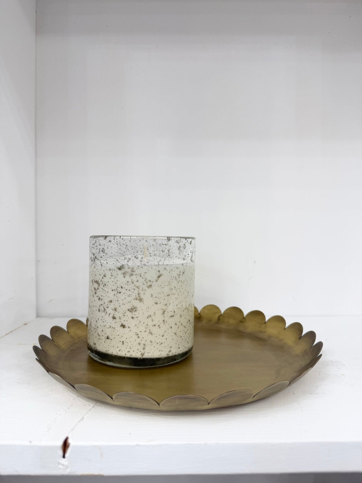 Scalloped Brass Tray - The Cozy Nest