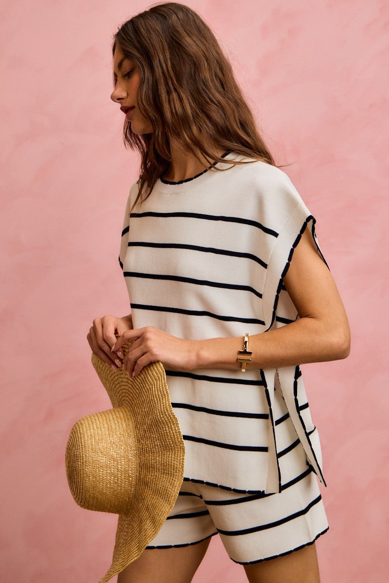 Scalloped Edge Sweater Shorts - The Cozy Nest