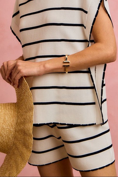 Scalloped Edge Sweater Shorts - The Cozy Nest
