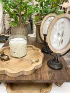 Scalloped Wood Tray - The Cozy Nest