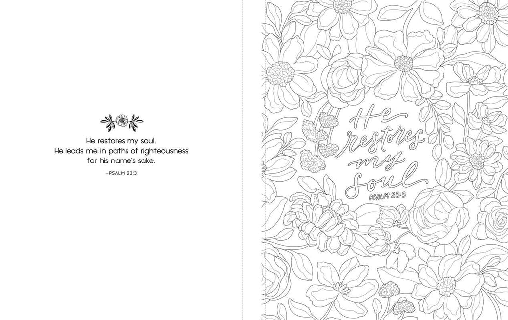 Scriptures & Florals Coloring Book - 2 - The Cozy Nest