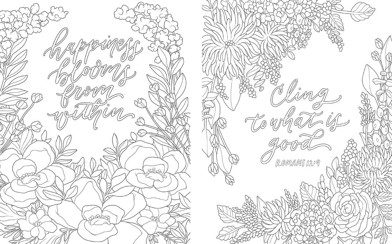 Scriptures & Florals Coloring Book - The Cozy Nest