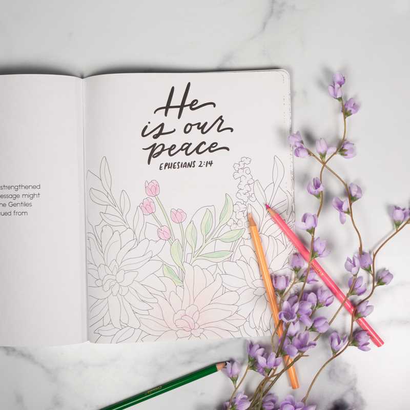 Scriptures & Florals Coloring Book - The Cozy Nest