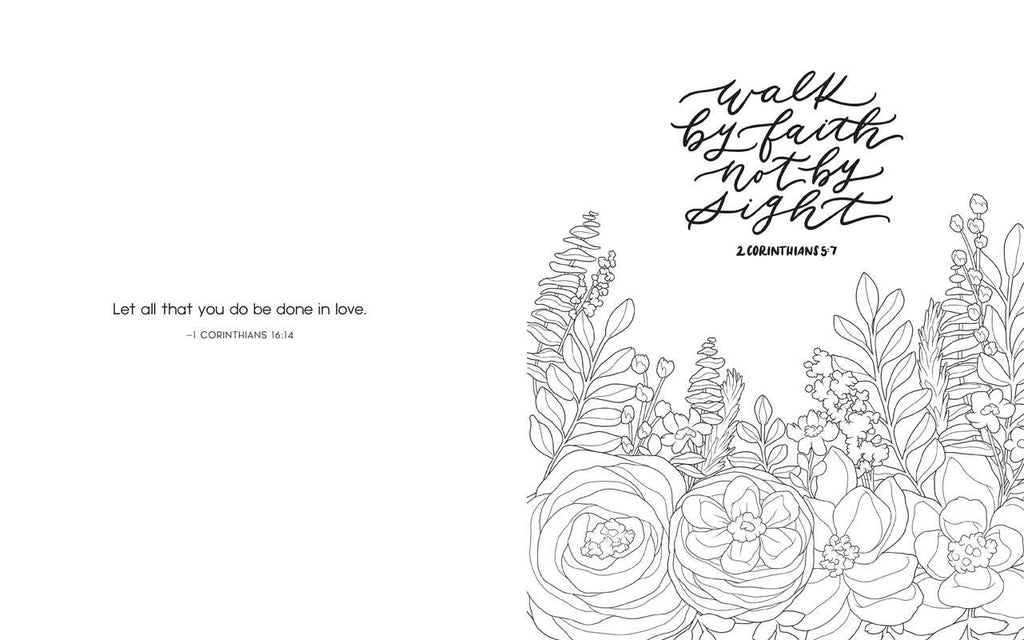 Scriptures & Florals Coloring Book - The Cozy Nest