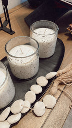 Seeded Glass Soy Candle - The Cozy Nest
