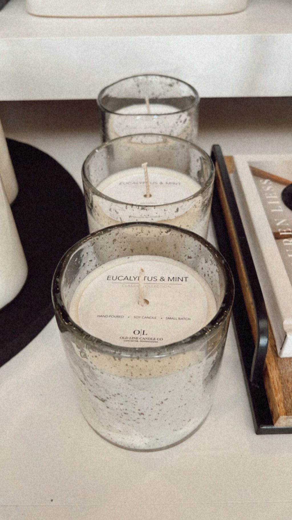 Seeded Glass Soy Candle - The Cozy Nest