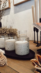 Seeded Glass Soy Candle - The Cozy Nest