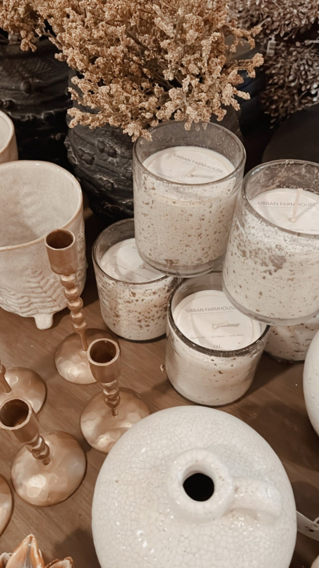 Seeded Glass Soy Candle - The Cozy Nest