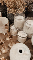 Seeded Glass Soy Candle - The Cozy Nest