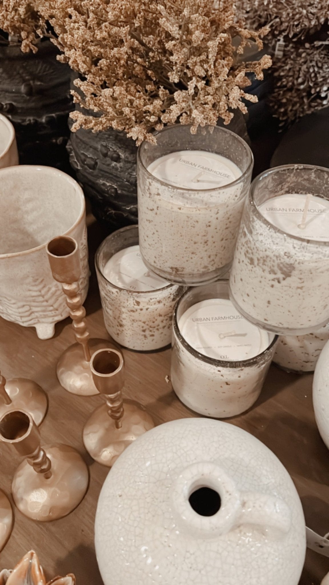 Seeded Glass Soy Candle - The Cozy Nest