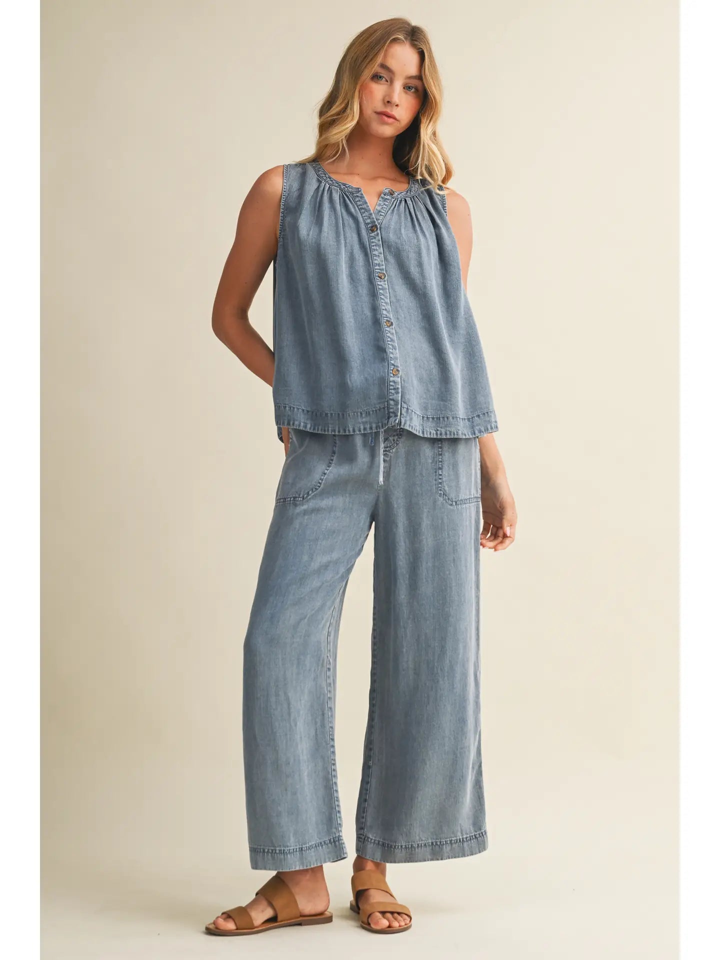 Sleeveless Tencel Top - The Cozy Nest