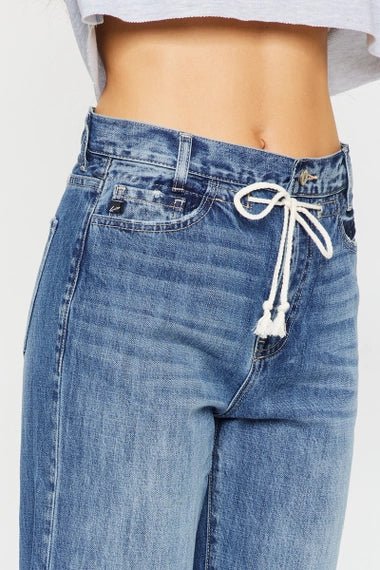 Slouchy Fit Drawstring Denim - The Cozy Nest