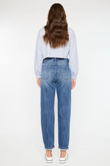 Slouchy Fit Drawstring Denim - The Cozy Nest