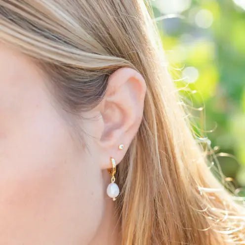 Small Pearl Huggies - The Cozy Nest