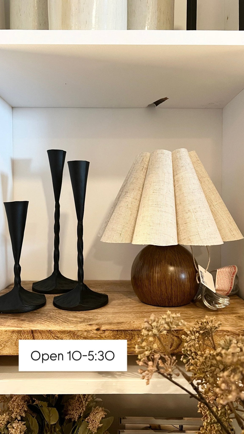 Small Woodgrain Lamp - The Cozy Nest