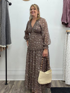 Smocked Floral Maxi Dress - The Cozy Nest