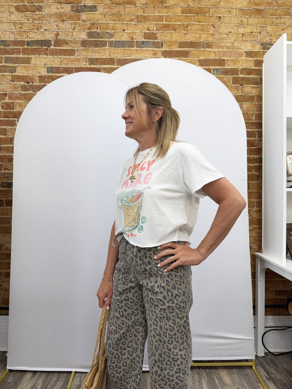 SPICY MARG VINTAGE GRAPHIC CROP TOP - The Cozy Nest