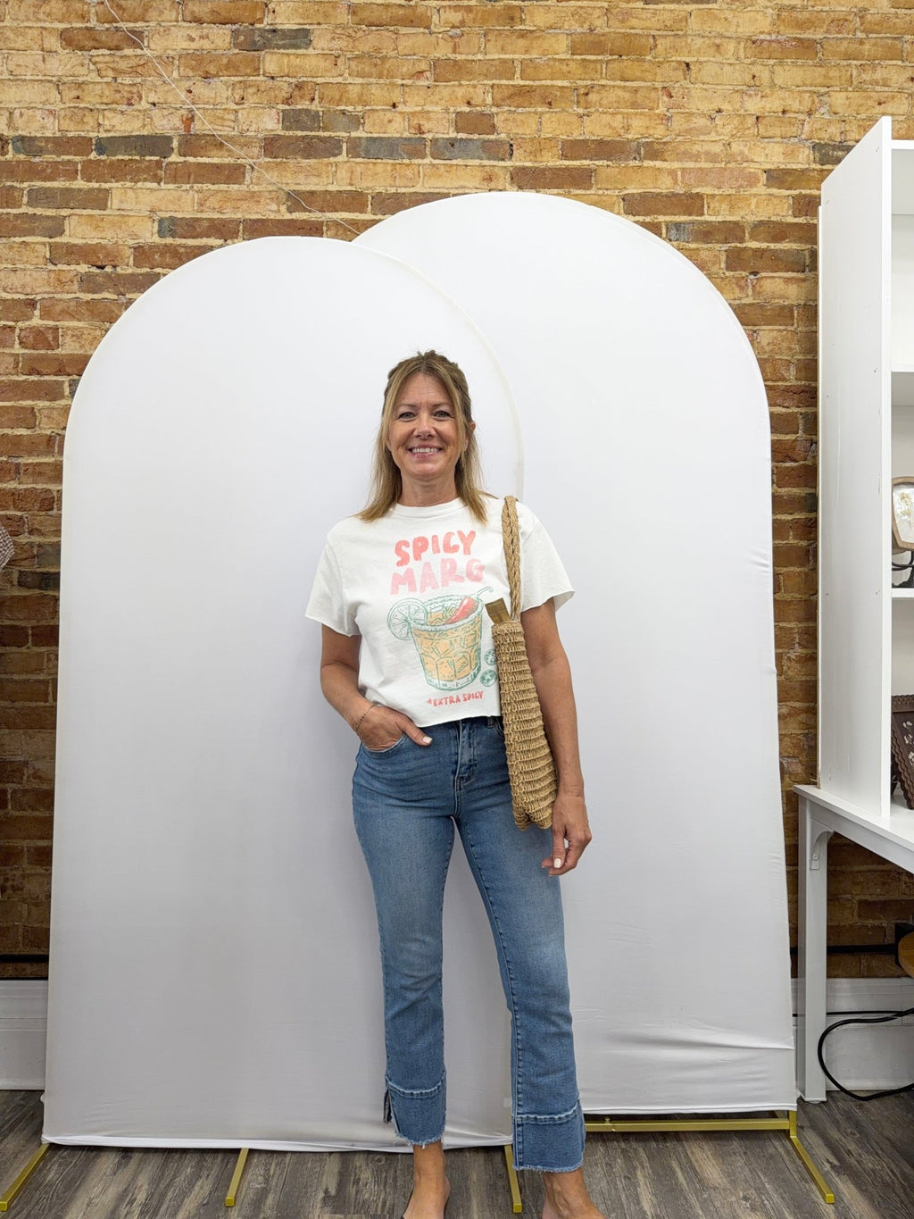 SPICY MARG VINTAGE GRAPHIC CROP TOP - The Cozy Nest