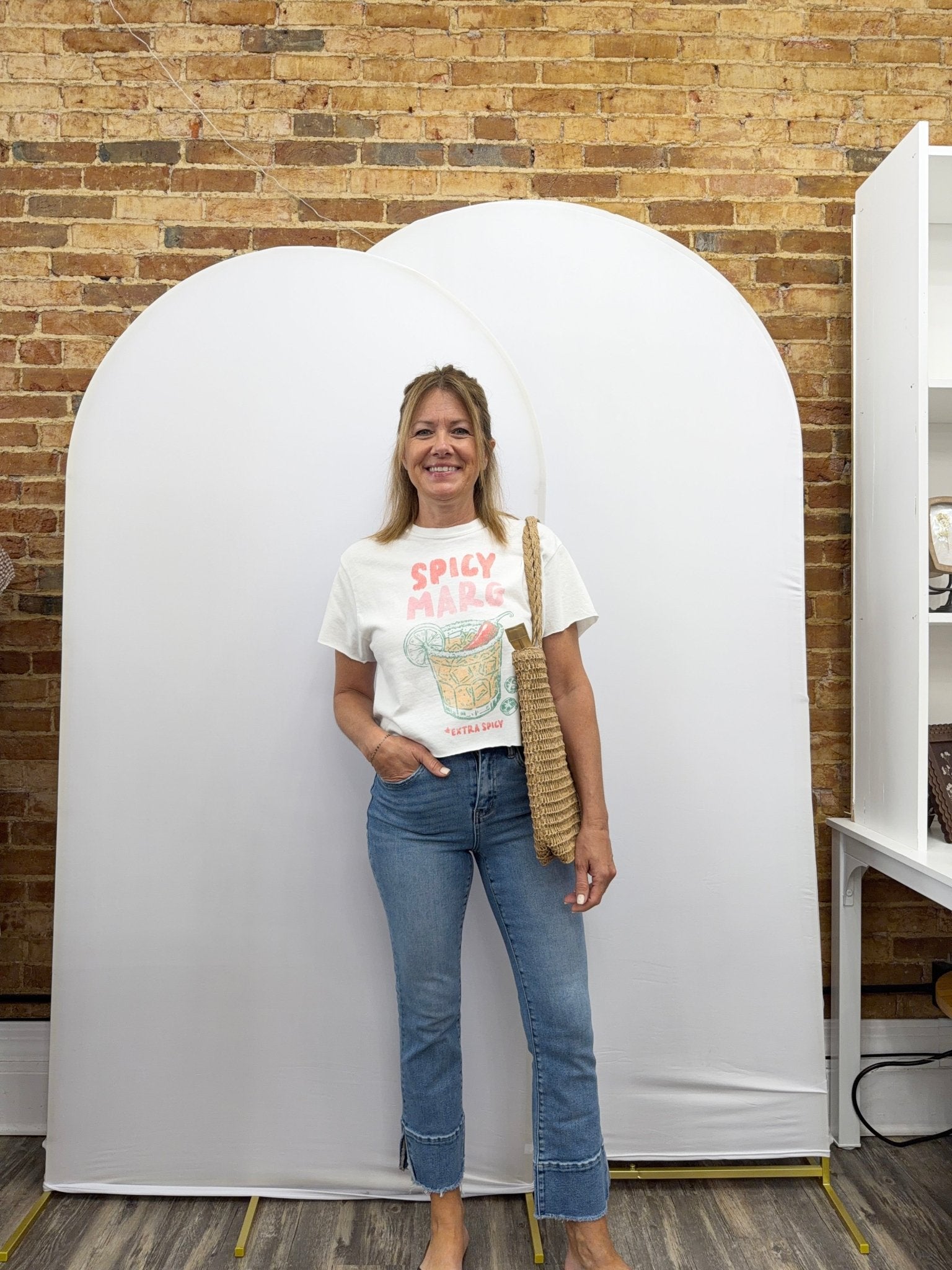 SPICY MARG VINTAGE GRAPHIC CROP TOP - The Cozy Nest
